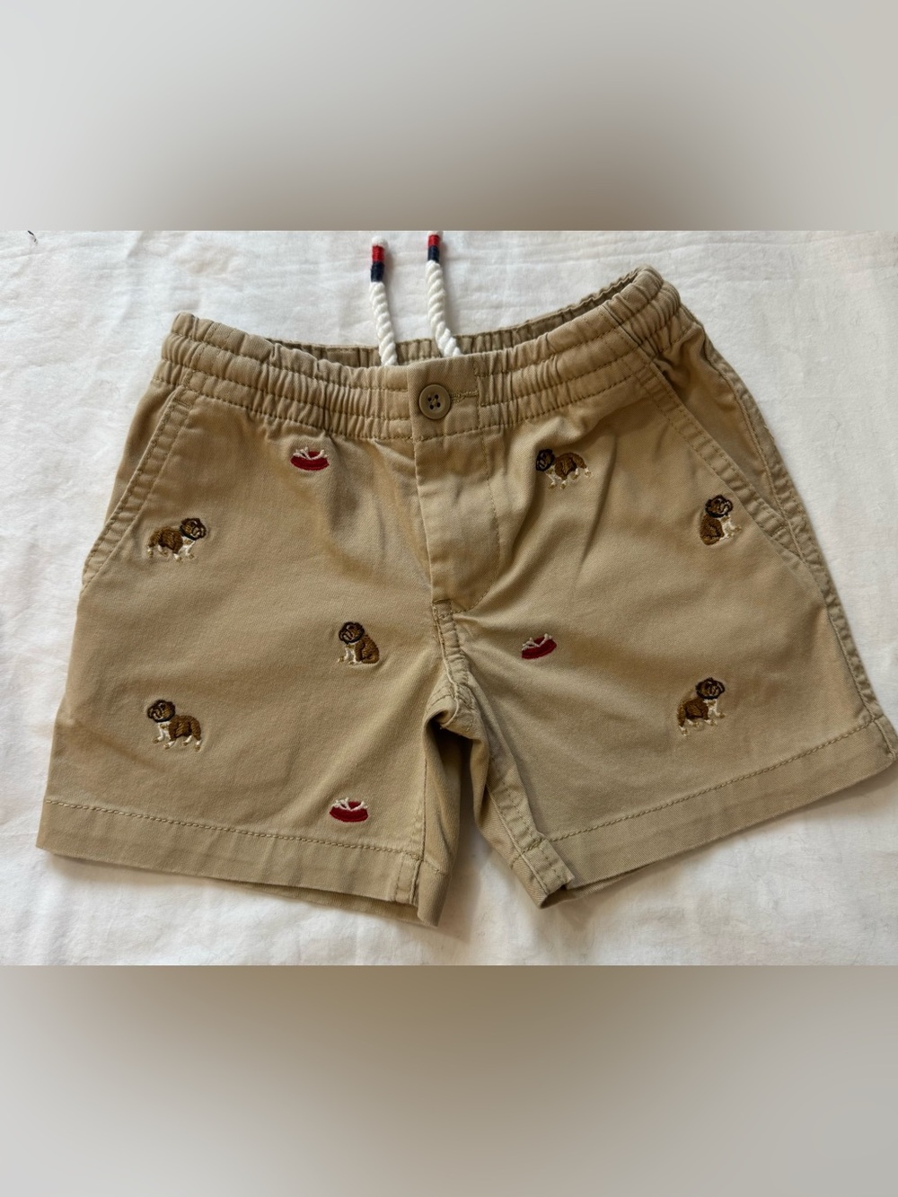 Polo Ralph Lauren Bulldog Shorts Youth Boys Size 2T Khaki
